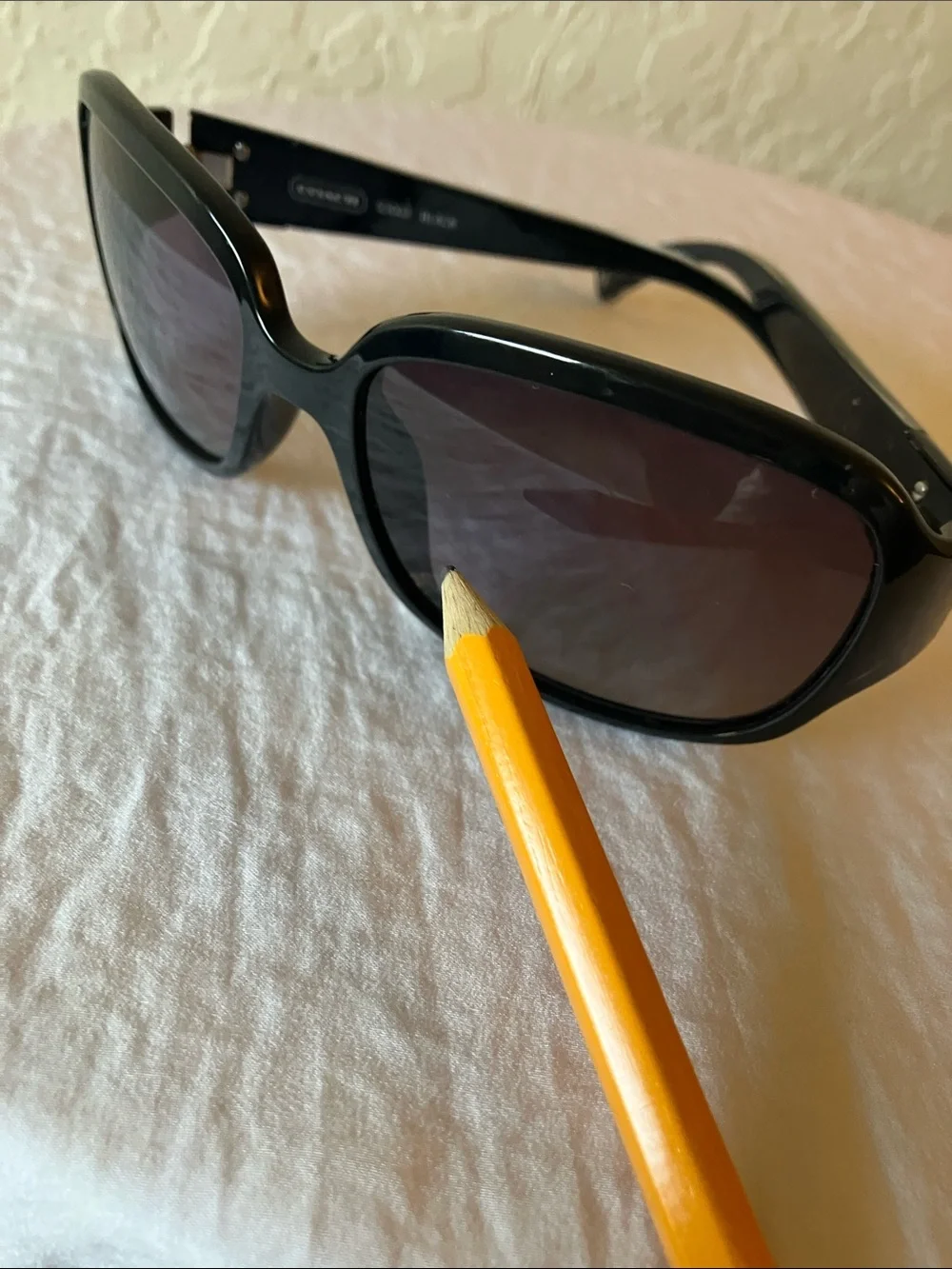 Coach: Black Women's Sunglasses- Dark Gradient Lenses- Scratches